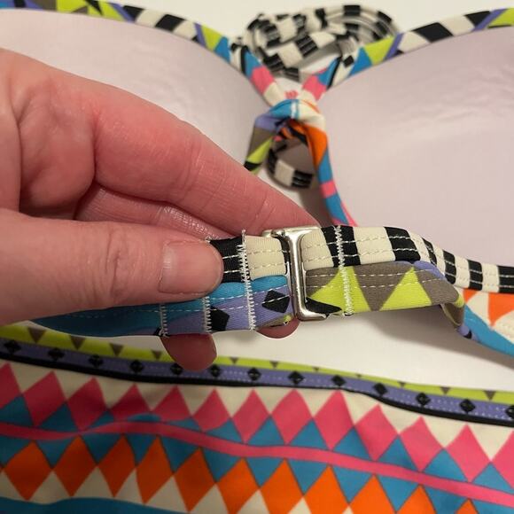 Xhilaration Brand Small/Medium Push-up Bikini Aztec Print Push up Top Swimsuit - Picture 6 of 6